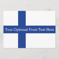 Invitations finlandaises de coutume de drapeau