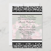 Invitations fixes du Mariage Pink Dogwood (Devant)