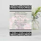 Invitations fixes du Mariage Pink Dogwood (Debout devant)