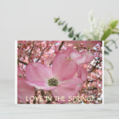 INVITATIONS Fleurs de bois de chien Cartes Faire-p (Debout devant)