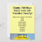 Invitations Fleurs de soleil jaunes Venez Nous Rej (Dos)