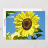 INVITATIONS Fleurs de soleil Vous êtes invité à la (Devant / Derrière)