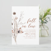 Invitations Fleurs sauvages de la partie de l'enga (Debout devant)