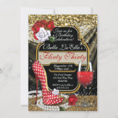 Invitations Flirty de fête d'anniversaire (Devant)