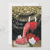 Invitations Flirty de fête d'anniversaire (Dos)