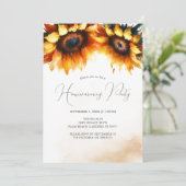 Invitations Floral House Warming Party (Debout devant)