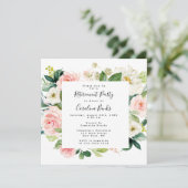 Invitations Floral Retraite Party, Carré Invita (Debout devant)