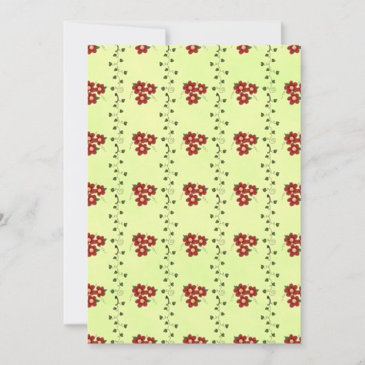 Invitations Floral Stripes (Devant)