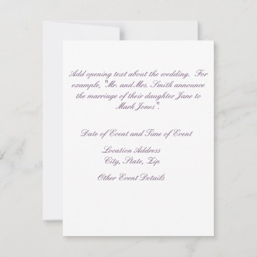 Invitations florales (Dos)