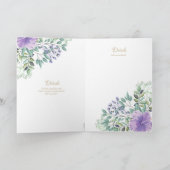 Invitations florales BAPTISM de 4 pg - Programme (Intérieur)