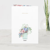 Invitations florales BAPTISM de 4 pg - Programme (Dos)