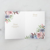 Invitations florales BAPTISM de 4 pg - Programme (Intérieur)