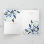 Invitations florales BAPTISM de 4 pg - Programme (Intérieur)