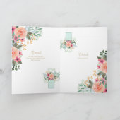 Invitations florales BAPTISM de 4 pg - Programme (Intérieur)