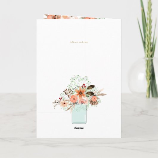 Invitations florales BAPTISM de 4 pg - Programme (Dos)