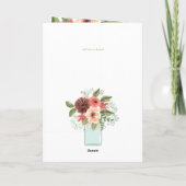 Invitations florales BAPTISM de 4 pg - Programme (Dos)