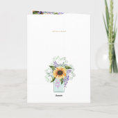 Invitations florales BAPTISM de 4 pg - Programme (Dos)