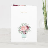 Invitations florales BAPTISM de 4 pg - Programme (Dos)