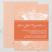 Invitations florales de la Tangérine (Devant / Derrière)