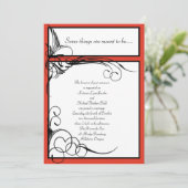 Invitations florales de mariage de kaki (Debout devant)