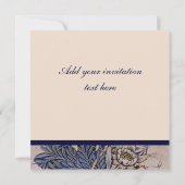 Invitations florales de mariage de motif de (Dos)