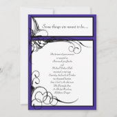 Invitations florales de mariage de Regency (Devant)