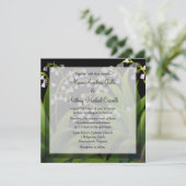 Invitations florales de mariage du muguet (Debout devant)