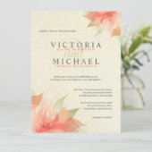 Invitations florales d'orange d'automne et de (Debout devant)