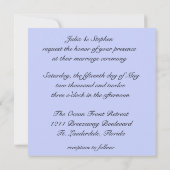 Invitations florales douces de mariage de (Dos)