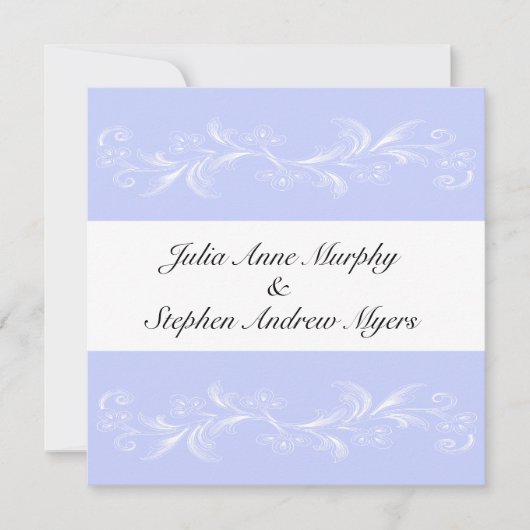 Invitations florales douces de mariage de (Devant)