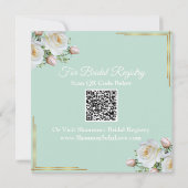 Invitations florales Glam Lux (Dos)