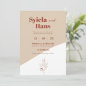 Invitations florales modernes (Debout devant)