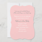 invitations florales rustiques de baby shower (Dos)