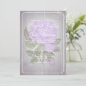 Invitations florales rustiques de mariage de (Debout devant)