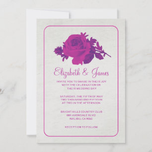 Invitations Florales Rustiques/Mariages de fleurs