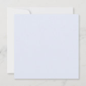 Invitations florales violettes bleues de mariage (Dos)
