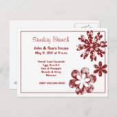 Invitations floraux capricieux (Devant / Derrière)