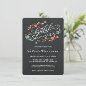 Invitations floraux de Fête de la mariée de (Debout devant)
