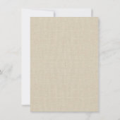 Invitations floraux rustiques de Fête de la mariée (Dos)