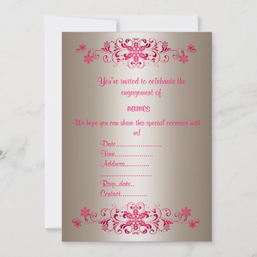 INVITATIONS FLOURDES DE CRIMSON PAR IDODESIGNS (Devant)