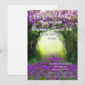 invitations Forêt Enchantée (Devant / Derrière)