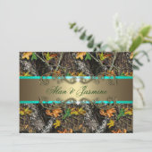 Invitations formelles 5x7 de mariage de Camo (Debout devant)