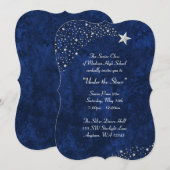 Invitations formelles de bal d'étudiants bleu (Devant / Derrière)