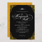 Invitations formelles de boules masquantes (Devant / Derrière)