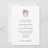 Invitations formelles de mariage Botaniques tropic (Devant)