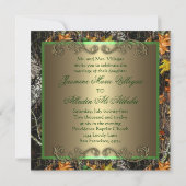 Invitations formelles de mariage de Camo (Dos)