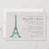 Invitations formelles de mariage de Paris (Devant)