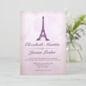 Invitations formelles de mariage de Tour Eiffel (Debout devant)