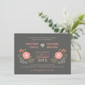 Invitations formelles florales rustiques de (Debout devant)