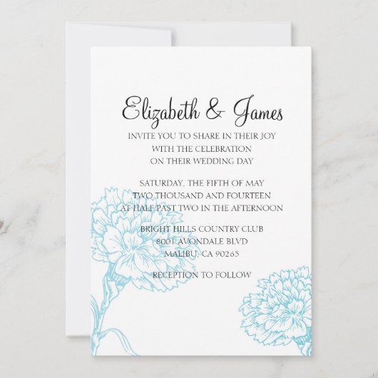 Invitations formelles modernes faites sur commande (Devant)